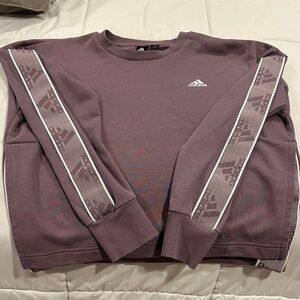 Adidas Mauve Crewneck cropped Sweater